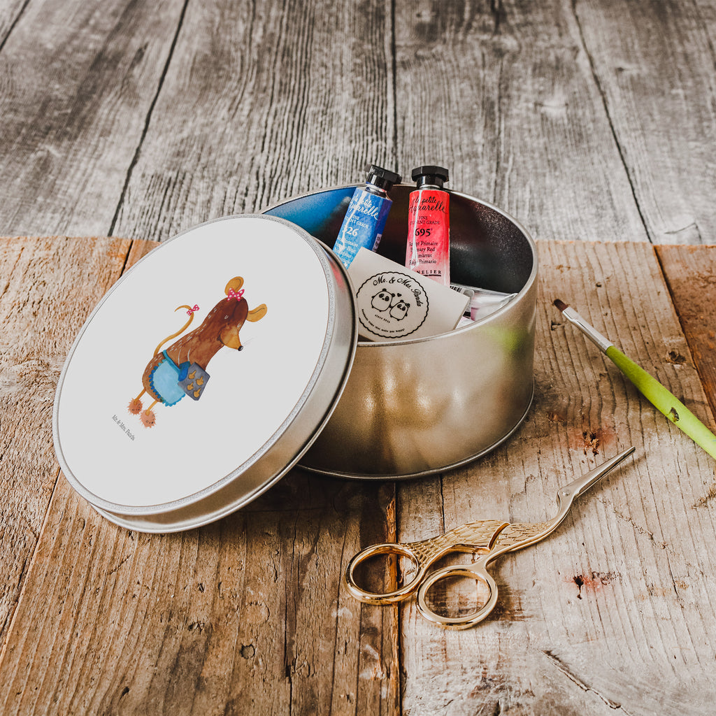 Blechdose rund Maus Kekse Metalldose, Keksdose, Dose, Vorratsdose, Geschenkbox, Winter, Weihnachten, Weihnachtsdeko, Nikolaus, Advent, Heiligabend, Wintermotiv, Maus, Kekse, backen, Weihnachtskekse, Plätzchen, Weihnachtsbäckerei, Chaosqueen