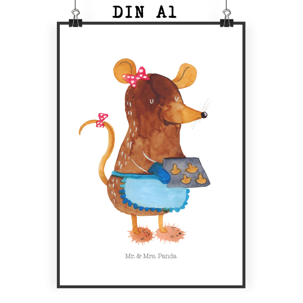 Poster Maus Kekse Poster, Wandposter, Bild, Wanddeko, Küchenposter, Kinderposter, Wanddeko Bild, Raumdekoration, Wanddekoration, Handgemaltes Poster, Mr. & Mrs. Panda Poster, Designposter, Kunstdruck, Posterdruck, Winter, Weihnachten, Weihnachtsdeko, Nikolaus, Advent, Heiligabend, Wintermotiv, Maus, Kekse, backen, Weihnachtskekse, Plätzchen, Weihnachtsbäckerei, Chaosqueen