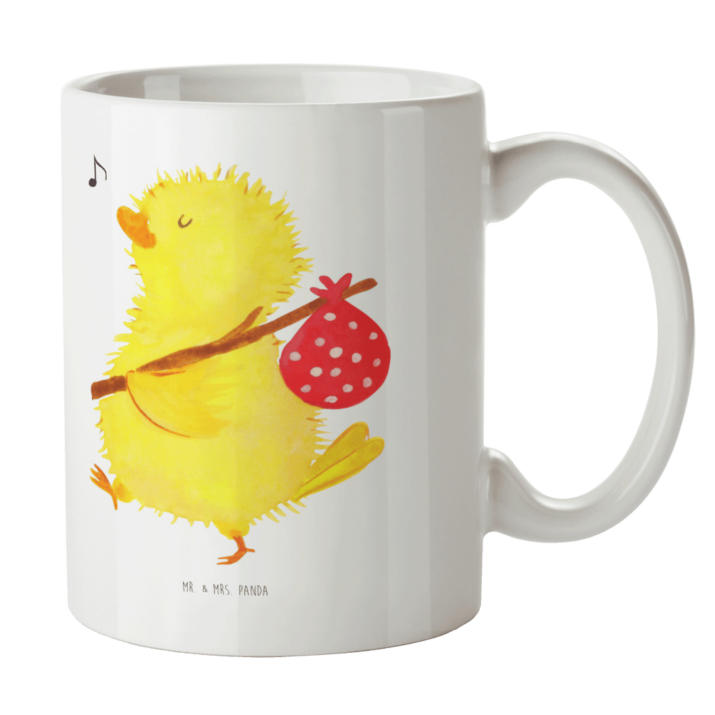 Tasse Küken Wanderer Küken, Ostern, Osterei, Ostereier, Ei, Frühlingsgefühle, Freude, Grüße, liebe Grüße, Frohe Ostern, Ostergrüße, Flausen, Wunder, Reisen, Weltenbummler, Zeit, Zeitmanagement, Backpacker Becher, Kaffeetasse, Kaffeebecher, Tee, Frühstück, Büro  Ostern, Osterhase, Ostergeschenke, Osternest, Osterdeko, Geschenk zu Ostern