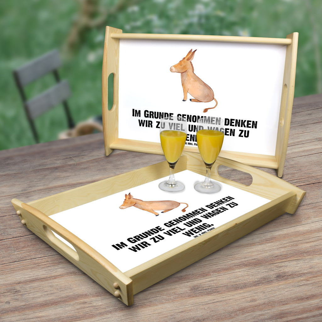 Serviertablett Esel Tablett, Holztablett, Küchentablett, Dekotablett, Frühstückstablett, Tiermotive, Gute Laune, lustige Sprüche, Tiere, Esel, Weisheit, Lebensmut, Lebensglück, Ziel, Lebensziel, Mut, erfolg, tapferkeit, positive gedanken, zuversicht
