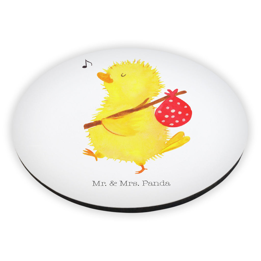 Rund Magnet Küken Wanderer Kühlschrankmagnet, Pinnwandmagnet, Souvenir Magnet, Motivmagnete, Dekomagnet, Whiteboard Magnet, Notiz Magnet, Kühlschrank Dekoration, Ostern, Osterhase, Ostergeschenke, Osternest, Osterdeko, Geschenk zu Ostern, Küken, Osterei, Ostereier, Ei, Frühlingsgefühle, Freude, Grüße, liebe Grüße, Frohe Ostern, Ostergrüße, Flausen, Wunder, Reisen, Weltenbummler, Zeit, Zeitmanagement, Backpacker