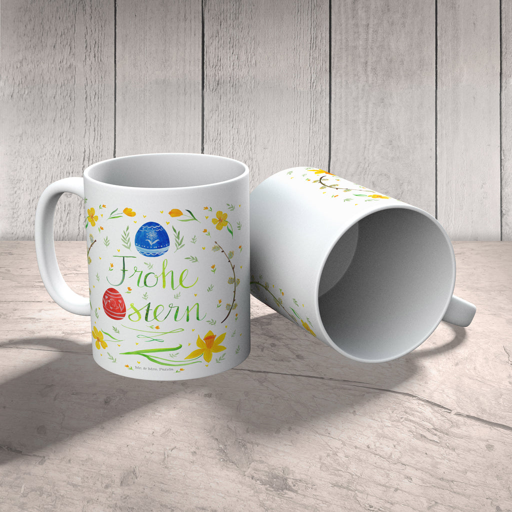 Tasse Frohe Ostern Ostern, Frohe Ostern, Ostergrüße, Osterblume, Osterei, bemalte Ostereier, Weidenkätzchen. Lettering Becher, Kaffeetasse, Kaffeebecher, Tee, Frühstück, Büro  Ostern, Osterhase, Ostergeschenke, Osternest, Osterdeko, Geschenk zu Ostern
