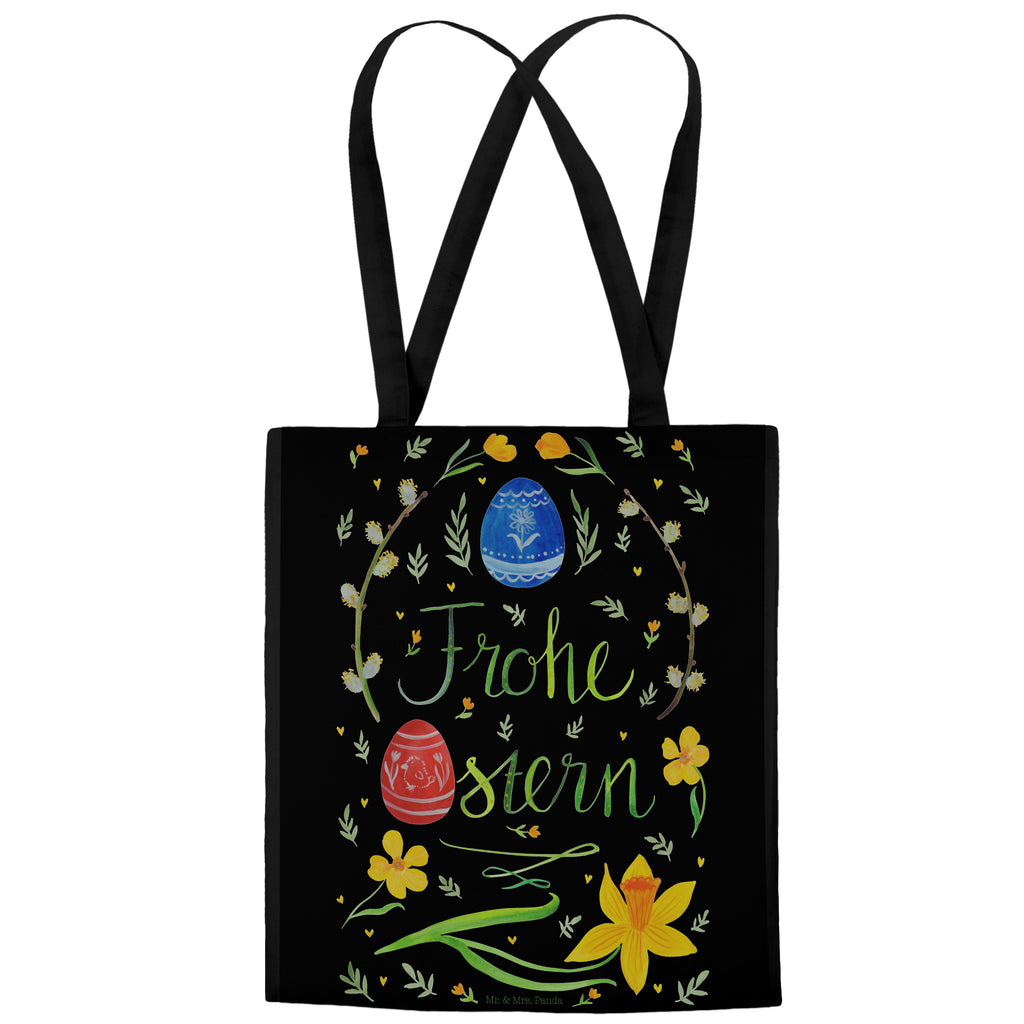 Tragetasche Frohe Ostern Beuteltasche, Beutel, Einkaufstasche, Jutebeutel, Stoffbeutel, Ostern, Osterhase, Ostergeschenke, Osternest, Osterdeko, Geschenk zu Ostern, Frohe Ostern, Ostergrüße, Osterblume, Osterei, bemalte Ostereier, Weidenkätzchen. Lettering