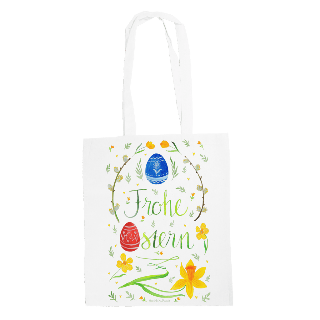 Tragetasche Frohe Ostern Beuteltasche, Beutel, Einkaufstasche, Jutebeutel, Stoffbeutel, Ostern, Osterhase, Ostergeschenke, Osternest, Osterdeko, Geschenk zu Ostern, Frohe Ostern, Ostergrüße, Osterblume, Osterei, bemalte Ostereier, Weidenkätzchen. Lettering
