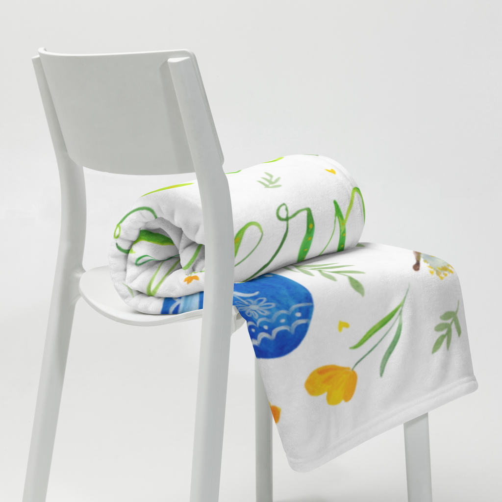 Babydecke Frohe Ostern Babydecke, Babygeschenk, Geschenk Geburt, Babyecke Kuscheldecke, Krabbeldecke, Ostern, Osterhase, Ostergeschenke, Osternest, Osterdeko, Geschenk zu Ostern, Frohe Ostern, Ostergrüße, Osterblume, Osterei, bemalte Ostereier, Weidenkätzchen. Lettering