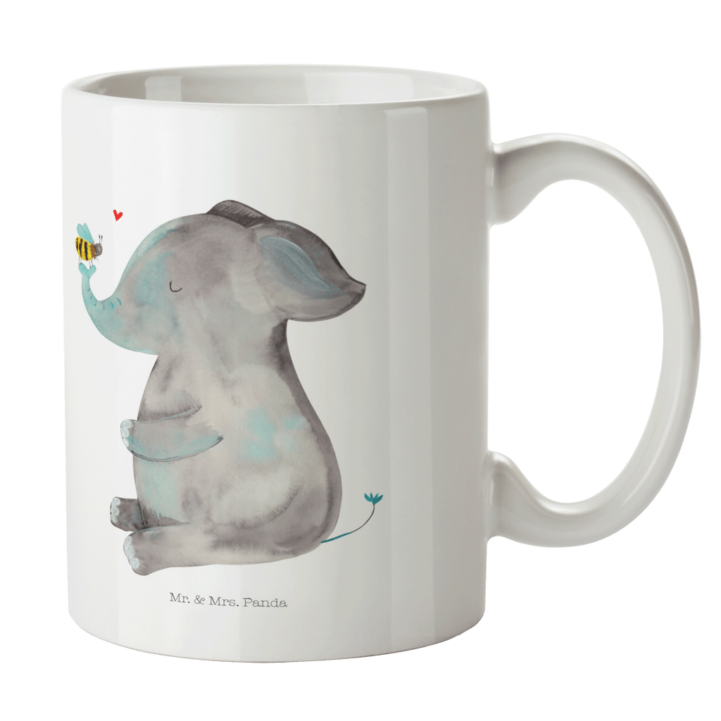 Tasse Elefant & Biene Elefant, Biene, Liebe, Liebesbeweis, Jahrestag, Liebesgeschenk, Heiratsantrag, Hochzeitsgeschenk, Liebesspruch Becher, Kaffeetasse, Kaffeebecher, Tee, Frühstück, Büro  süße Tiermotive, gute Laune, lustige Sprüche, Tiere