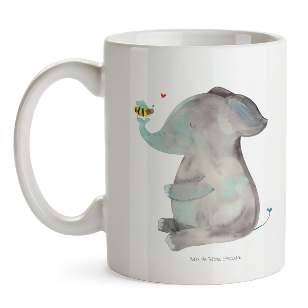 Tasse Elefant & Biene Elefant, Biene, Liebe, Liebesbeweis, Jahrestag, Liebesgeschenk, Heiratsantrag, Hochzeitsgeschenk, Liebesspruch Becher, Kaffeetasse, Kaffeebecher, Tee, Frühstück, Büro  süße Tiermotive, gute Laune, lustige Sprüche, Tiere