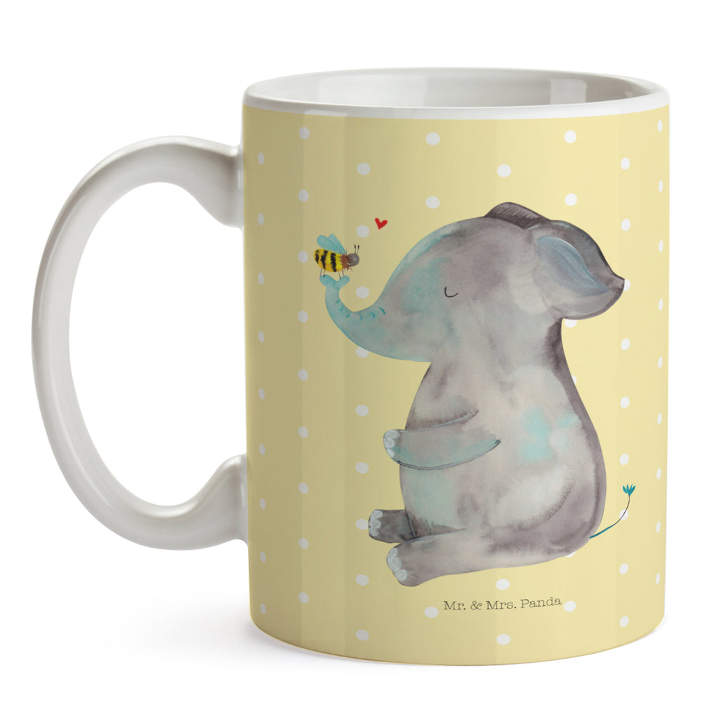 Tasse Elefant & Biene Elefant, Biene, Liebe, Liebesbeweis, Jahrestag, Liebesgeschenk, Heiratsantrag, Hochzeitsgeschenk, Liebesspruch Becher, Kaffeetasse, Kaffeebecher, Tee, Frühstück, Büro  süße Tiermotive, gute Laune, lustige Sprüche, Tiere
