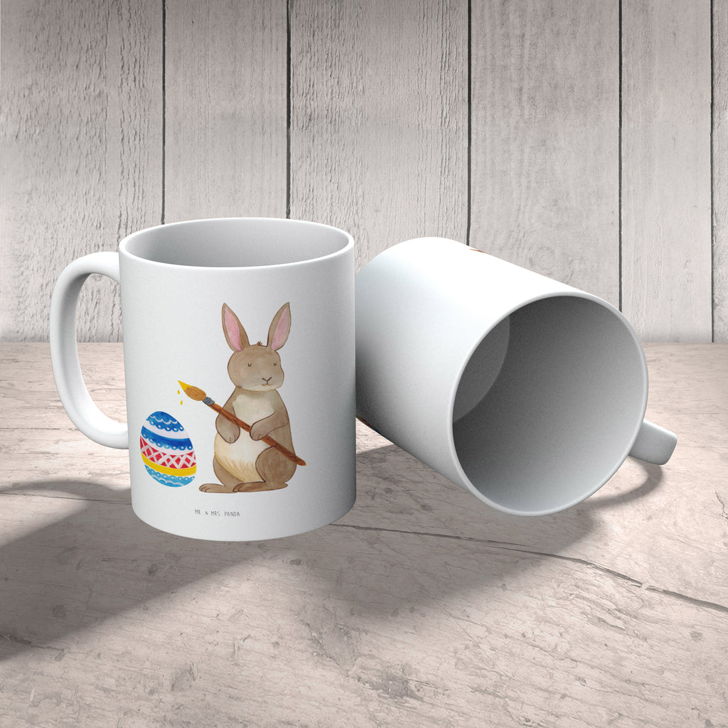 Tasse Hase Eiermalen Ostern, Frohe Ostern, Ostergrüße, Osterblume, Osterei, bemalte Ostereier, Osterhase, Hase, Kaninchen, Eiermalen  Becher, Kaffeetasse, Kaffeebecher, Tee, Frühstück, Büro  Ostern, Osterhase, Ostergeschenke, Osternest, Osterdeko, Geschenk zu Ostern