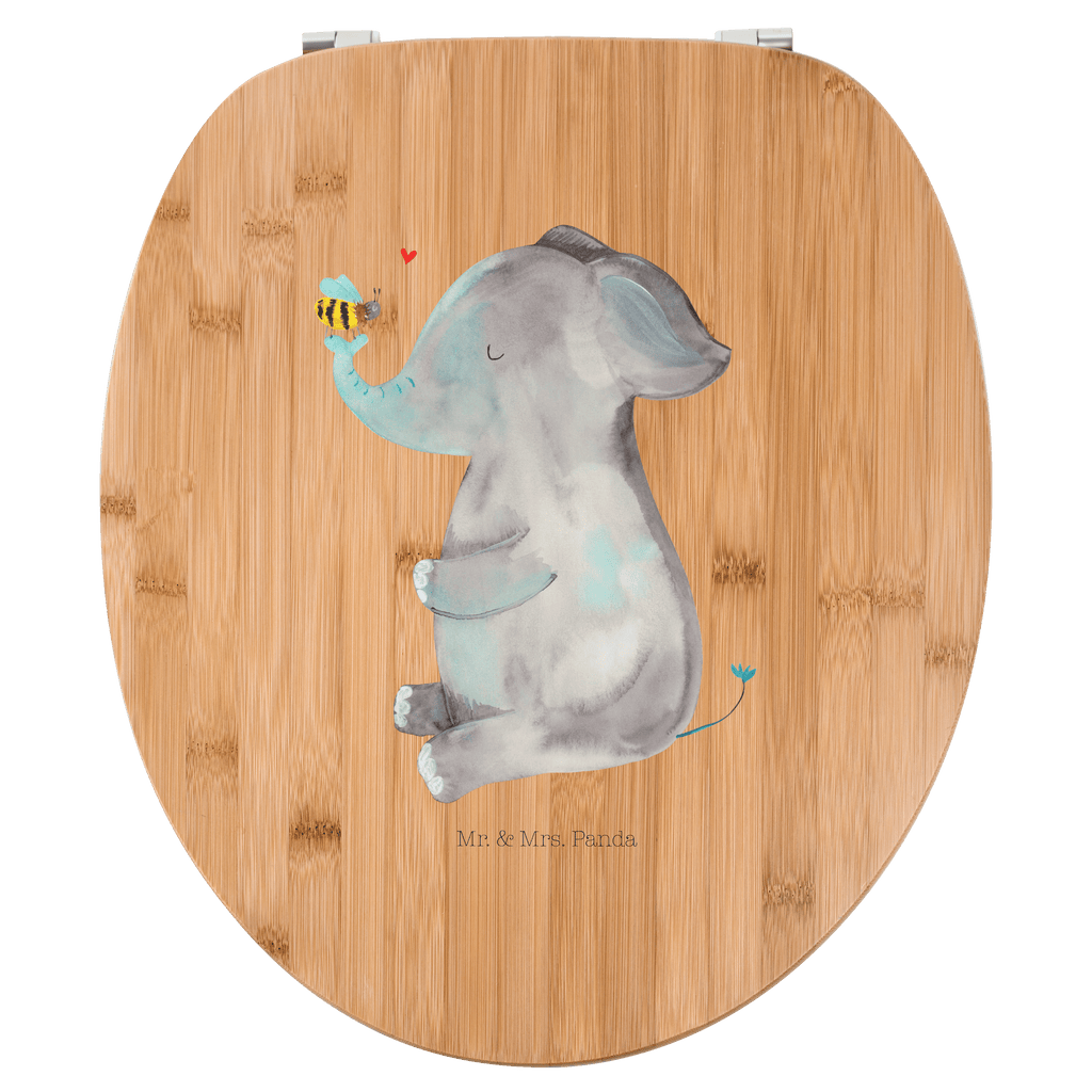 Motiv WC Sitz Elefant & Biene Klobrille, Klodeckel, Toilettendeckel, WC-Sitz, Toilette, Tiermotive, Gute Laune, lustige Sprüche, Tiere, Elefant, Biene, Liebe, Liebesbeweis, Jahrestag, Liebesgeschenk, Heiratsantrag, Hochzeitsgeschenk, Liebesspruch