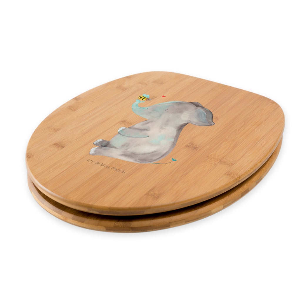 Motiv WC Sitz Elefant & Biene Klobrille, Klodeckel, Toilettendeckel, WC-Sitz, Toilette, Tiermotive, Gute Laune, lustige Sprüche, Tiere, Elefant, Biene, Liebe, Liebesbeweis, Jahrestag, Liebesgeschenk, Heiratsantrag, Hochzeitsgeschenk, Liebesspruch