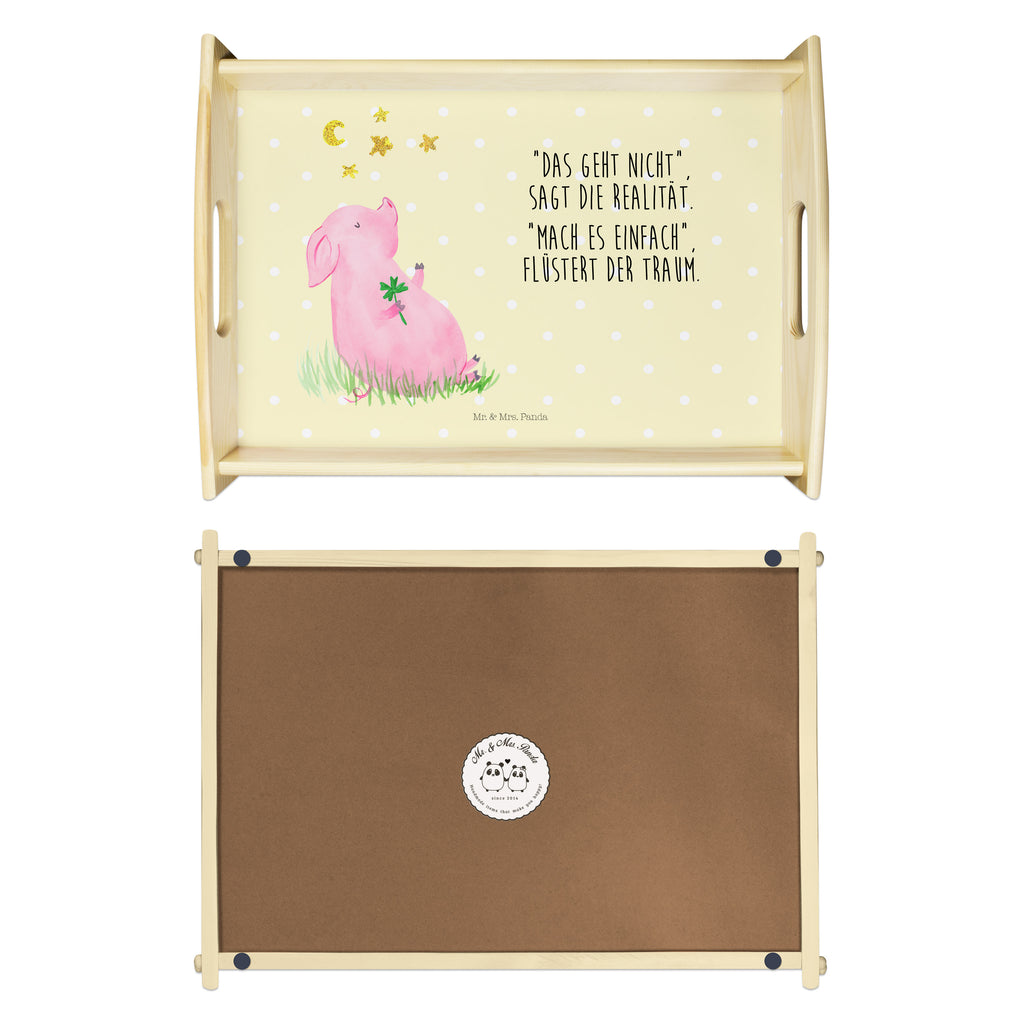 Serviertablett Glücksschwein Tablett, Holztablett, Küchentablett, Dekotablett, Frühstückstablett, Tiermotive, Gute Laune, lustige Sprüche, Tiere, Glücksschwein. Glück, Schwein, Schweinchen, Sterne, Sernchen, Ziele, Träume, Motivation, Glücksbringer