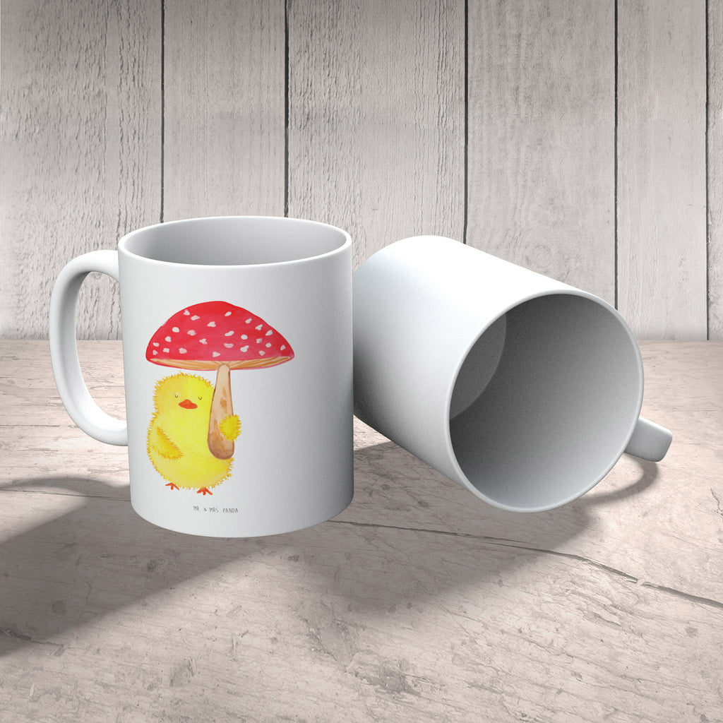 Tasse Küken Fliegenpilz Küken, Ostern, Fliegenpilz, Glückspilz, Frohe Ostern, Ostergrüße,  Becher, Kaffeetasse, Kaffeebecher, Tee, Frühstück, Büro  Ostern, Osterhase, Ostergeschenke, Osternest, Osterdeko, Geschenk zu Ostern