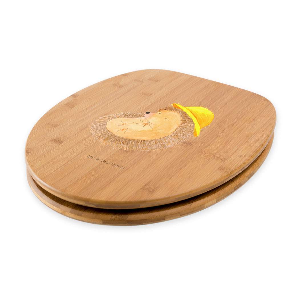Motiv WC Sitz Igel betet Klobrille, Klodeckel, Toilettendeckel, WC-Sitz, Toilette, Tiermotive, Gute Laune, lustige Sprüche, Tiere, Igel, Igel mit Hut, Sonnenhut, Gott, Amen, beten, Leben, Dankbarkeit, Dankbar sein, dankbar, genießen