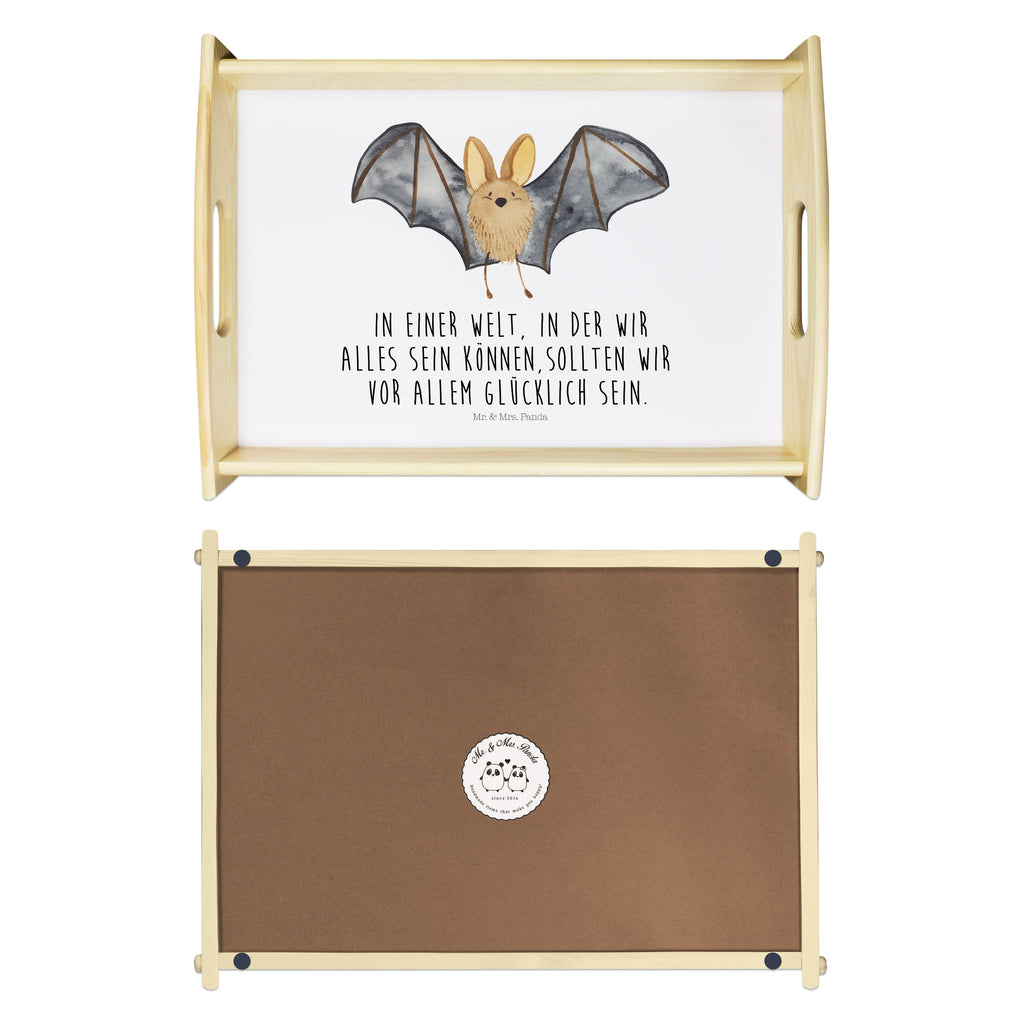 Serviertablett Fledermaus Flügel Tablett, Holztablett, Küchentablett, Dekotablett, Frühstückstablett, Tiermotive, Gute Laune, lustige Sprüche, Tiere