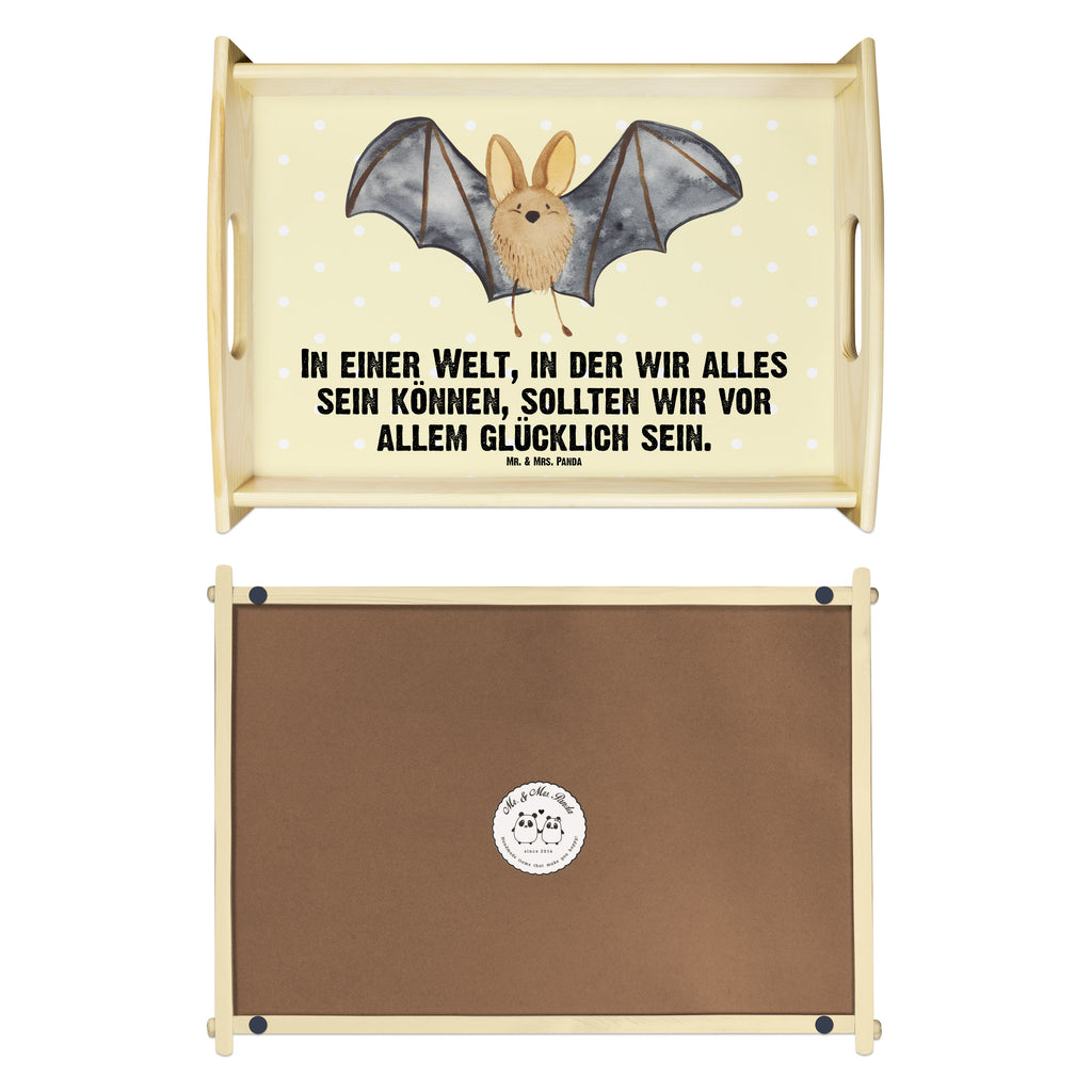 Serviertablett Fledermaus Flügel Tablett, Holztablett, Küchentablett, Dekotablett, Frühstückstablett, Tiermotive, Gute Laune, lustige Sprüche, Tiere