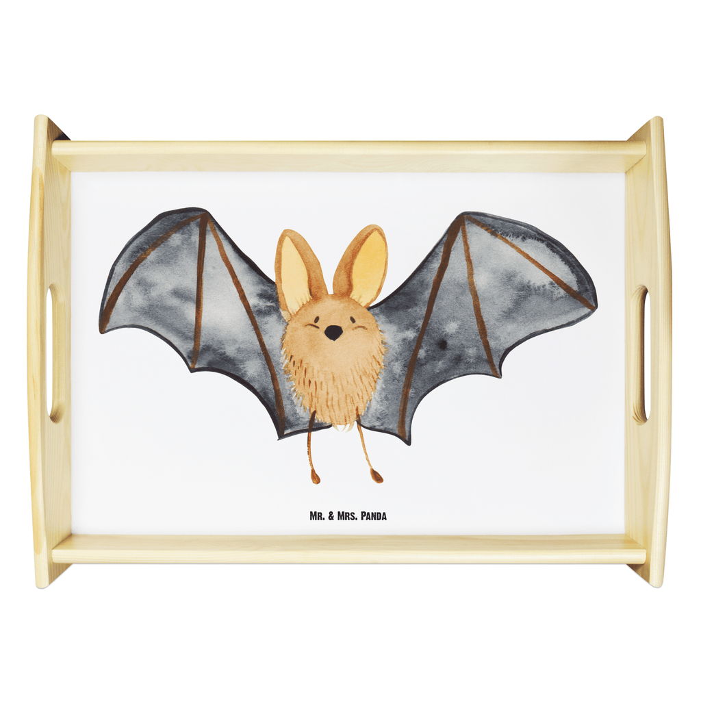 Serviertablett Fledermaus Flügel Tablett, Holztablett, Küchentablett, Dekotablett, Frühstückstablett, Tiermotive, Gute Laune, lustige Sprüche, Tiere