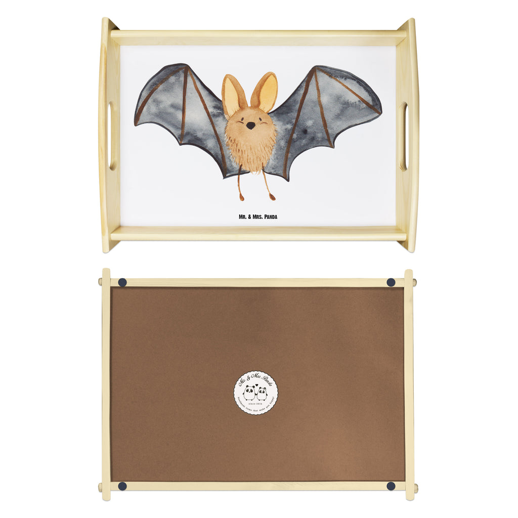 Serviertablett Fledermaus Flügel Tablett, Holztablett, Küchentablett, Dekotablett, Frühstückstablett, Tiermotive, Gute Laune, lustige Sprüche, Tiere