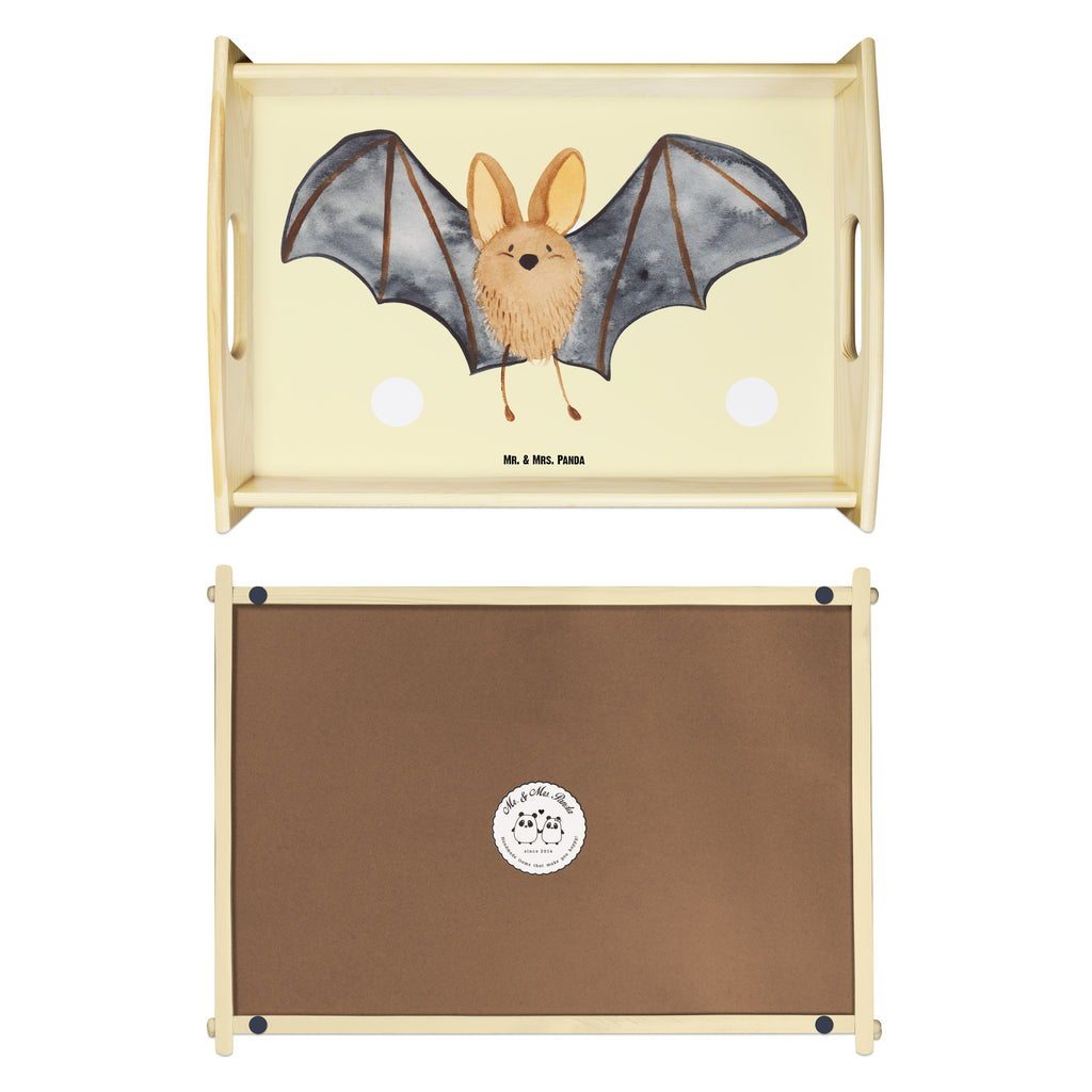 Serviertablett Fledermaus Flügel Tablett, Holztablett, Küchentablett, Dekotablett, Frühstückstablett, Tiermotive, Gute Laune, lustige Sprüche, Tiere