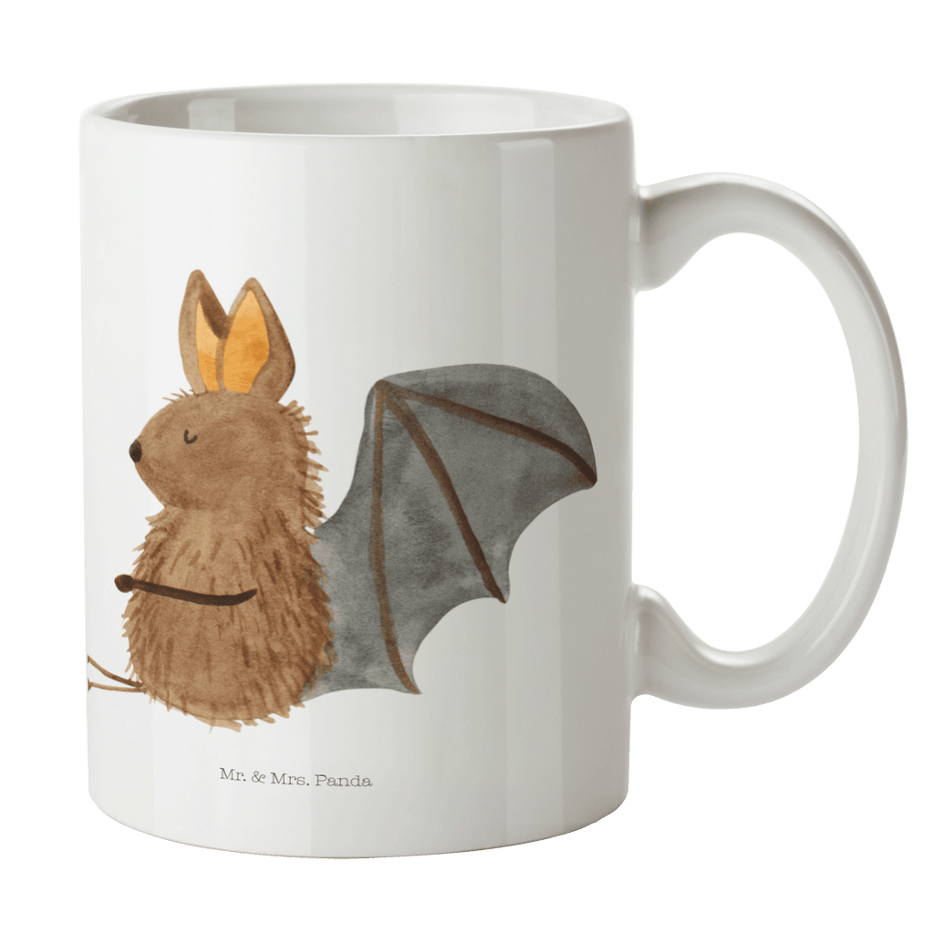 Tasse Fledermaus sitzend Fledermaus, Fledermäuse, Motivation, entspannen Becher, Kaffeetasse, Kaffeebecher, Tee, Frühstück, Büro  süße Tiermotive, gute Laune, lustige Sprüche, Tiere