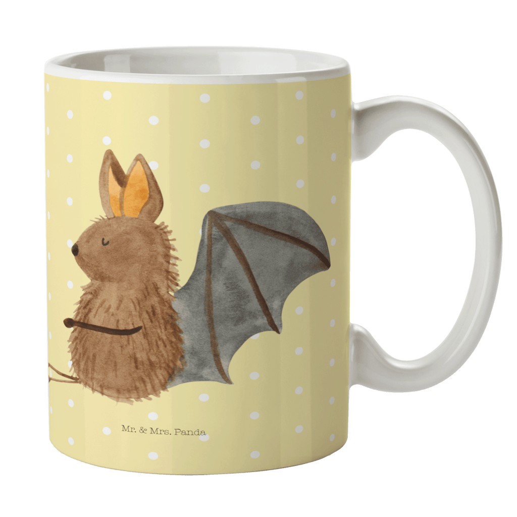 Tasse Fledermaus sitzend Fledermaus, Fledermäuse, Motivation, entspannen Becher, Kaffeetasse, Kaffeebecher, Tee, Frühstück, Büro  süße Tiermotive, gute Laune, lustige Sprüche, Tiere