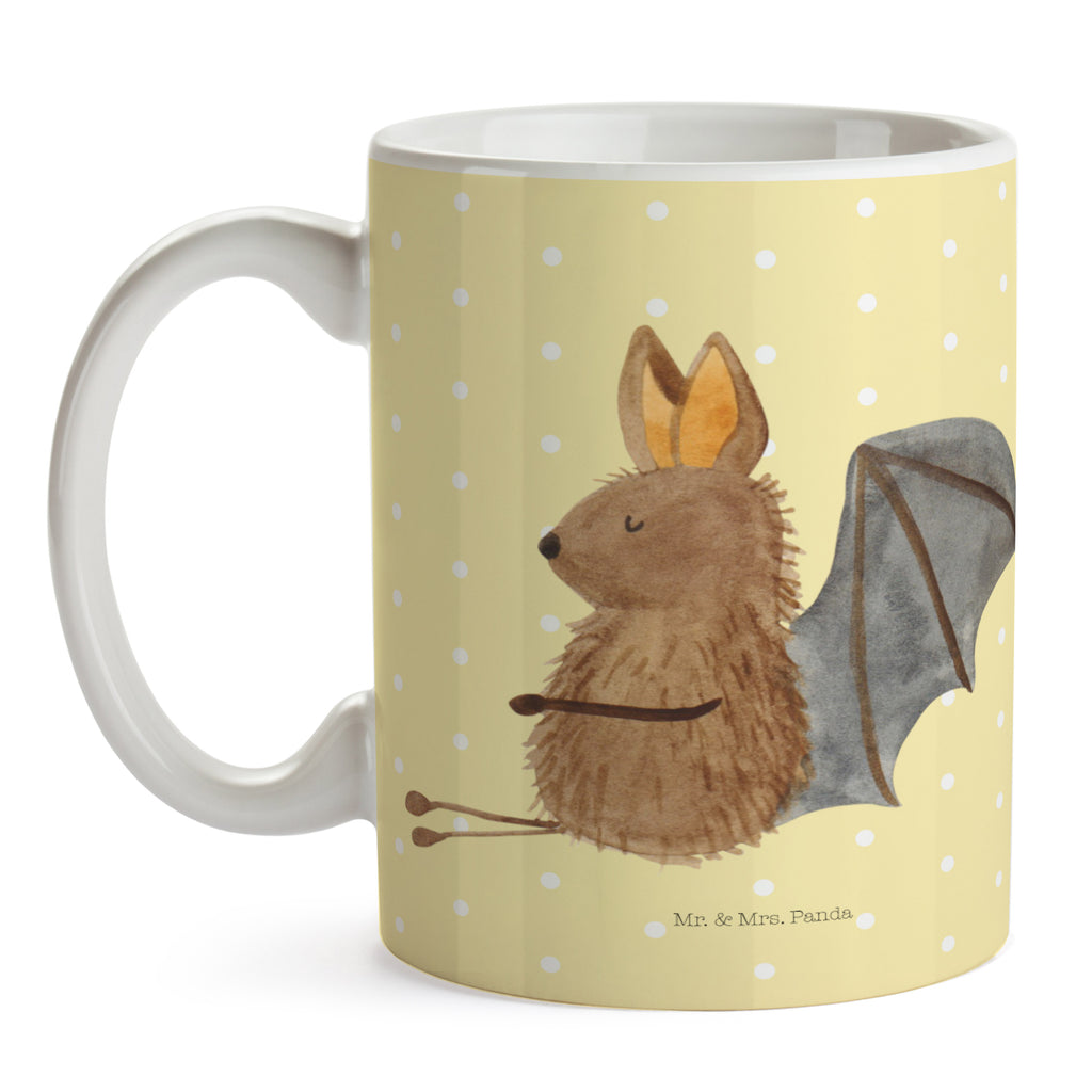 Tasse Fledermaus sitzend Fledermaus, Fledermäuse, Motivation, entspannen Becher, Kaffeetasse, Kaffeebecher, Tee, Frühstück, Büro  süße Tiermotive, gute Laune, lustige Sprüche, Tiere
