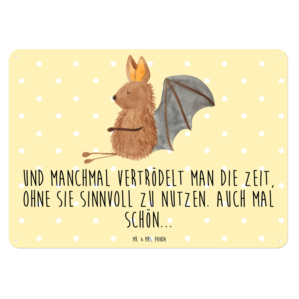 Blechschild Fledermaus sitzend Fledermaus, Fledermäuse, Motivation, entspannen Blechschild, Metallschild, Geschenk Schild, Schild, Magnet-Metall-Schild, Deko Schild, Wandschild, Wand-Dekoration, Türschild, Wandschild, Metallschild  süße Tiermotive, gute Laune, lustige Sprüche, Tiere