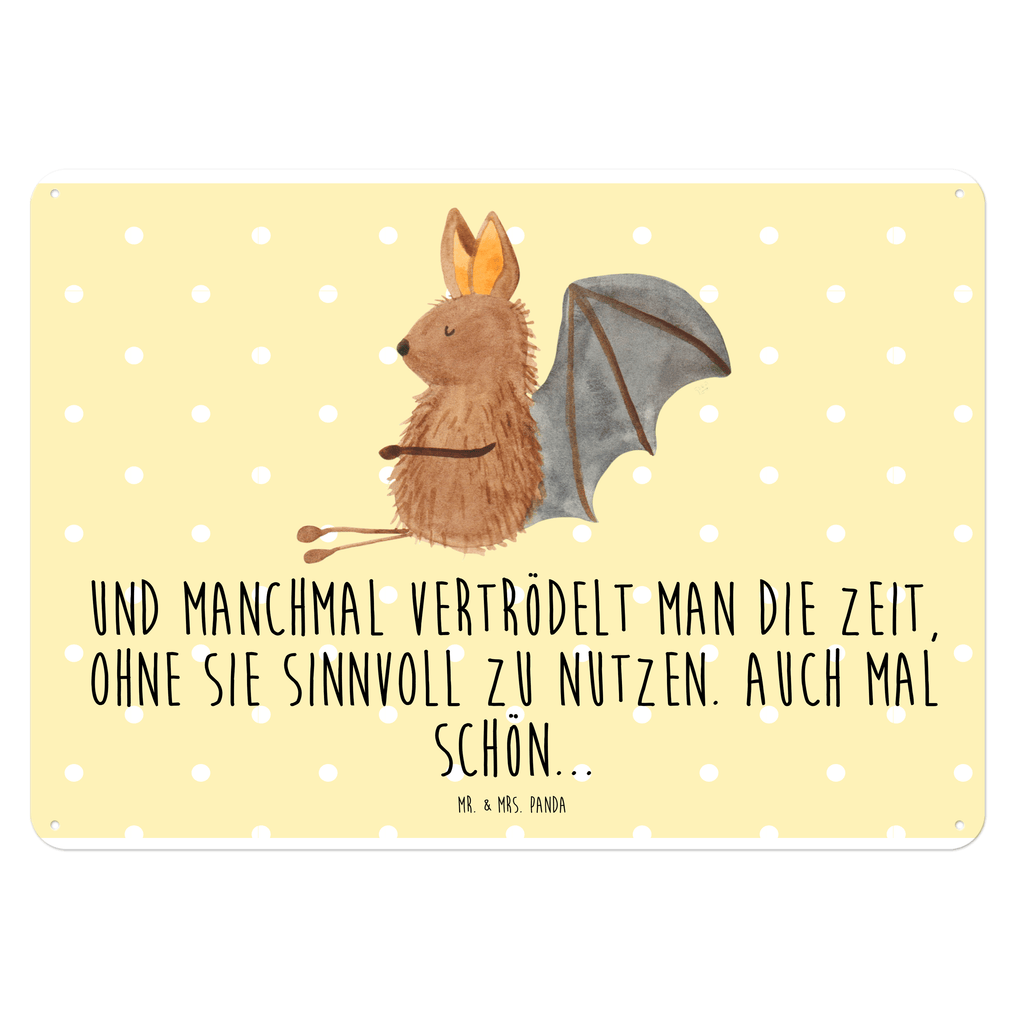 Blechschild Fledermaus sitzend Fledermaus, Fledermäuse, Motivation, entspannen Blechschild, Metallschild, Geschenk Schild, Schild, Magnet-Metall-Schild, Deko Schild, Wandschild, Wand-Dekoration, Türschild, Wandschild, Metallschild  süße Tiermotive, gute Laune, lustige Sprüche, Tiere