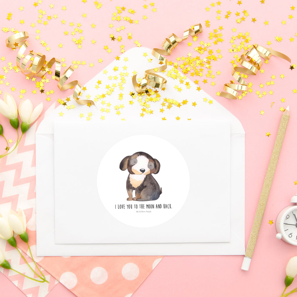 80mm Rund Aufkleber Hund entspannt Sticker, Aufkleber, Etikett, Hund, Hundemotiv, Haustier, Hunderasse, Tierliebhaber, Hundebesitzer, Sprüche, schwarzer Hund, Hundeliebe, Liebe, Hundeglück