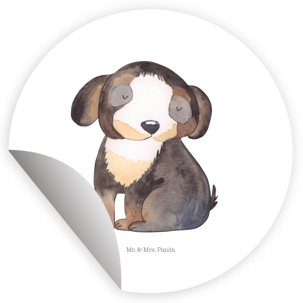 80mm Rund Aufkleber Hund entspannt Sticker, Aufkleber, Etikett, Hund, Hundemotiv, Haustier, Hunderasse, Tierliebhaber, Hundebesitzer, Sprüche, schwarzer Hund, Hundeliebe, Liebe, Hundeglück