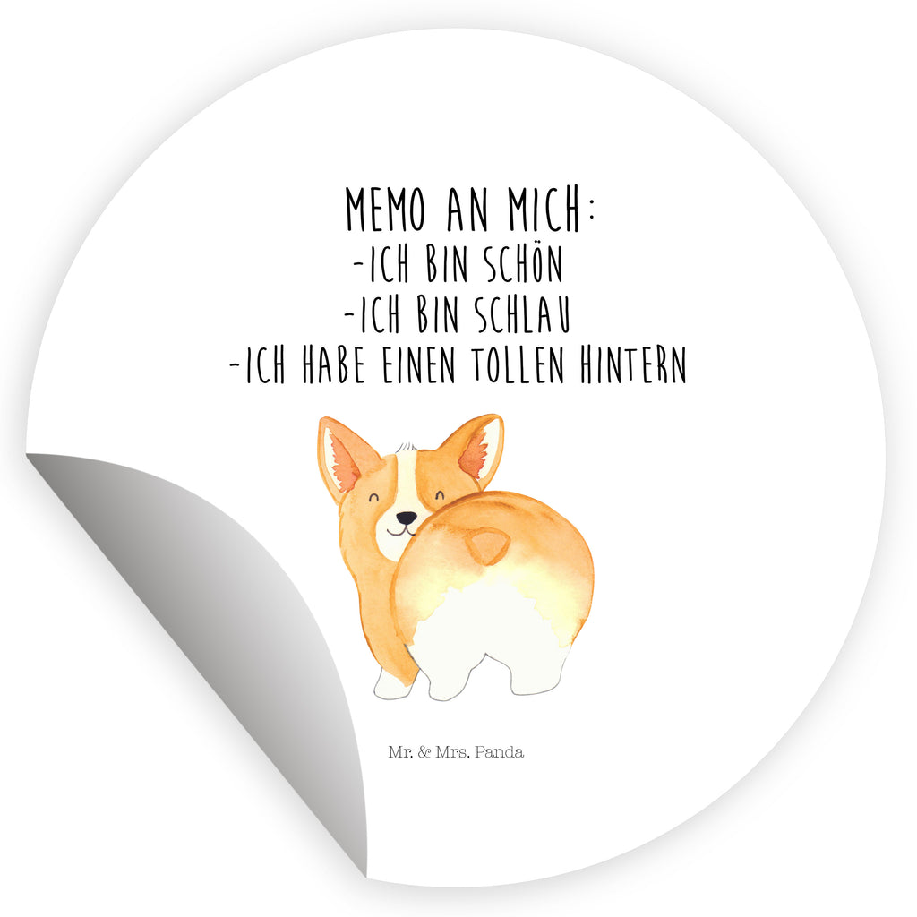 40mm Rund Aufkleber Corgie Po Sticker, Aufkleber, Etikett, Hund, Hundemotiv, Haustier, Hunderasse, Tierliebhaber, Hundebesitzer, Sprüche, Corgie, Hundeliebe, Motivation, Selbstliebe, Spruch