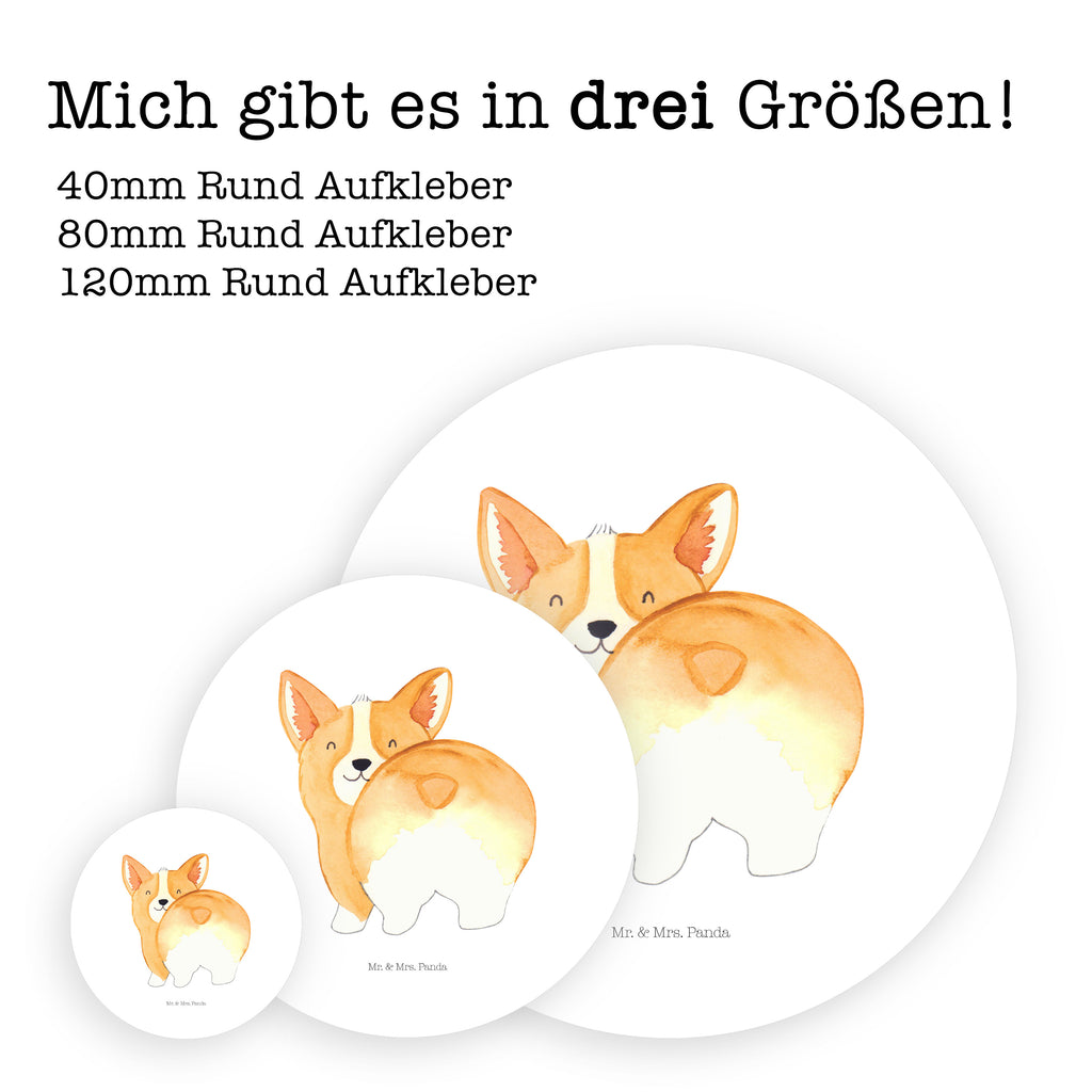 40mm Rund Aufkleber Corgie Po Sticker, Aufkleber, Etikett, Hund, Hundemotiv, Haustier, Hunderasse, Tierliebhaber, Hundebesitzer, Sprüche, Corgie, Hundeliebe, Motivation, Selbstliebe, Spruch
