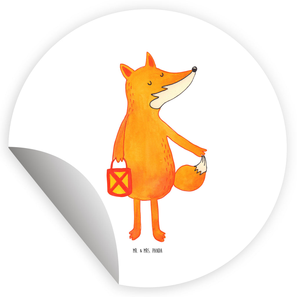 40mm Rund Aufkleber Fuchs Laterne Sticker, Aufkleber, Etikett, Fuchs, Füchse, Spruch trösten, Liebeskummer Spruch, Laterne, Sankt Martin, Laternenumzug, Aufmuntern, Cäsar Otto Hugo Flaischlen