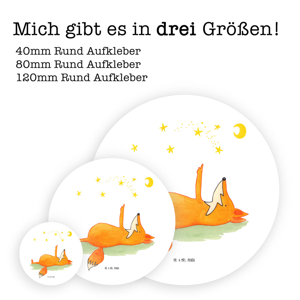 40mm Rund Aufkleber Fuchs Sterne Sticker, Aufkleber, Etikett, Fuchs, Füchse, tröstende Worte, Spruch positiv, Spruch schön, Romantik, Always Look on the Bright Side of Life