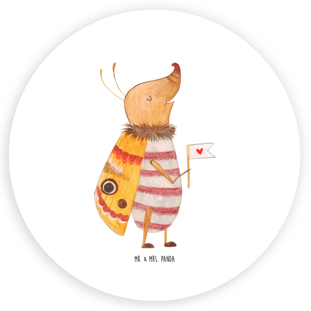 40mm Rund Aufkleber Nachtfalter mit Fähnchen Sticker, Aufkleber, Etikett, Tiermotive, Gute Laune, lustige Sprüche, Tiere, Nachtfalter, Käfer, Spruch lustig, Spruch witzig, süß, niedlich, Küche Deko, Was kostet die Welt
