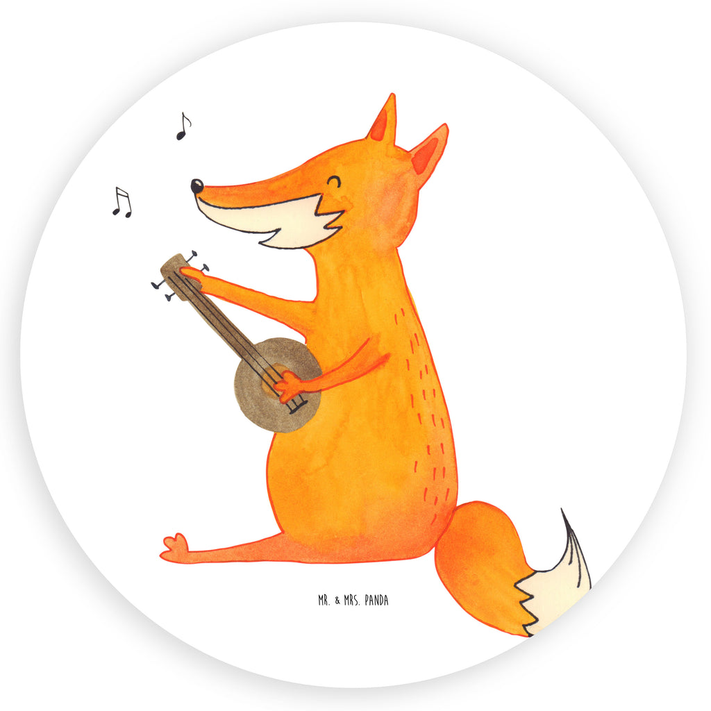 40mm Rund Aufkleber Fuchs Gitarre Sticker, Aufkleber, Etikett, Fuchs, Füchse, Geschenk Musiker, Musik Spruch, Musikerin, Sänger, Sängerin, Gitarre