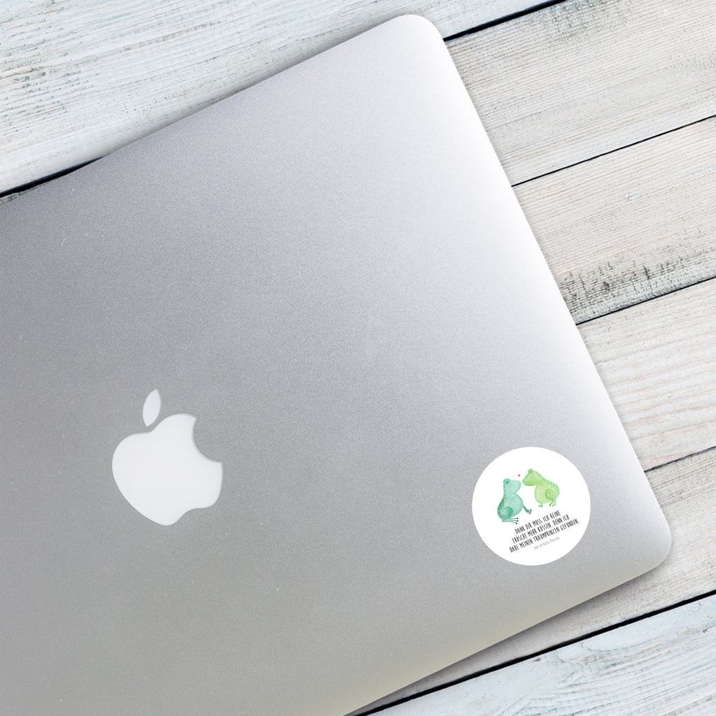 40mm Rund Aufkleber Frosch Liebe