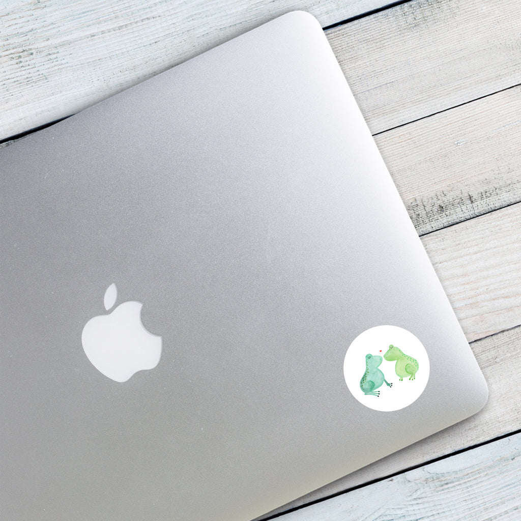 40mm Rund Aufkleber Frosch Liebe