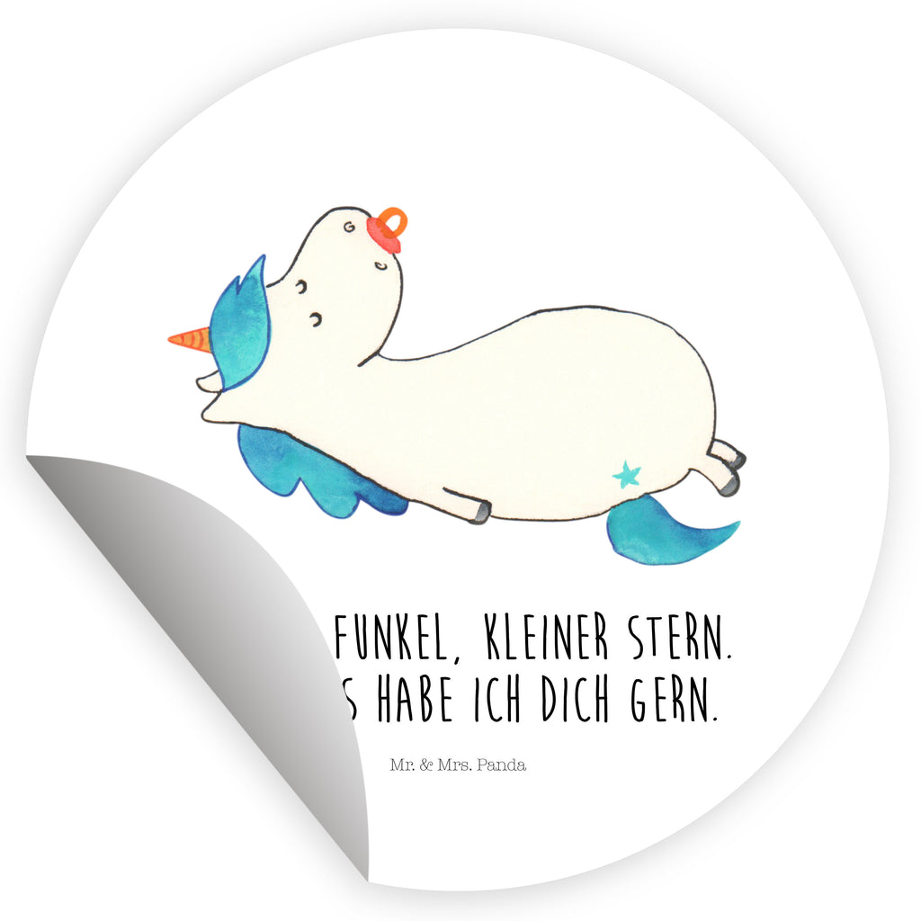 40mm Rund Aufkleber Einhorn Schnullie Sticker, Aufkleber, Etikett, Einhorn, Einhörner, Einhorn Deko, Pegasus, Unicorn, Baby, Kleinkind, Geburt, Geburtstag, Säugling, Schnuller, Geschenk Geburt, Mutter, Mama