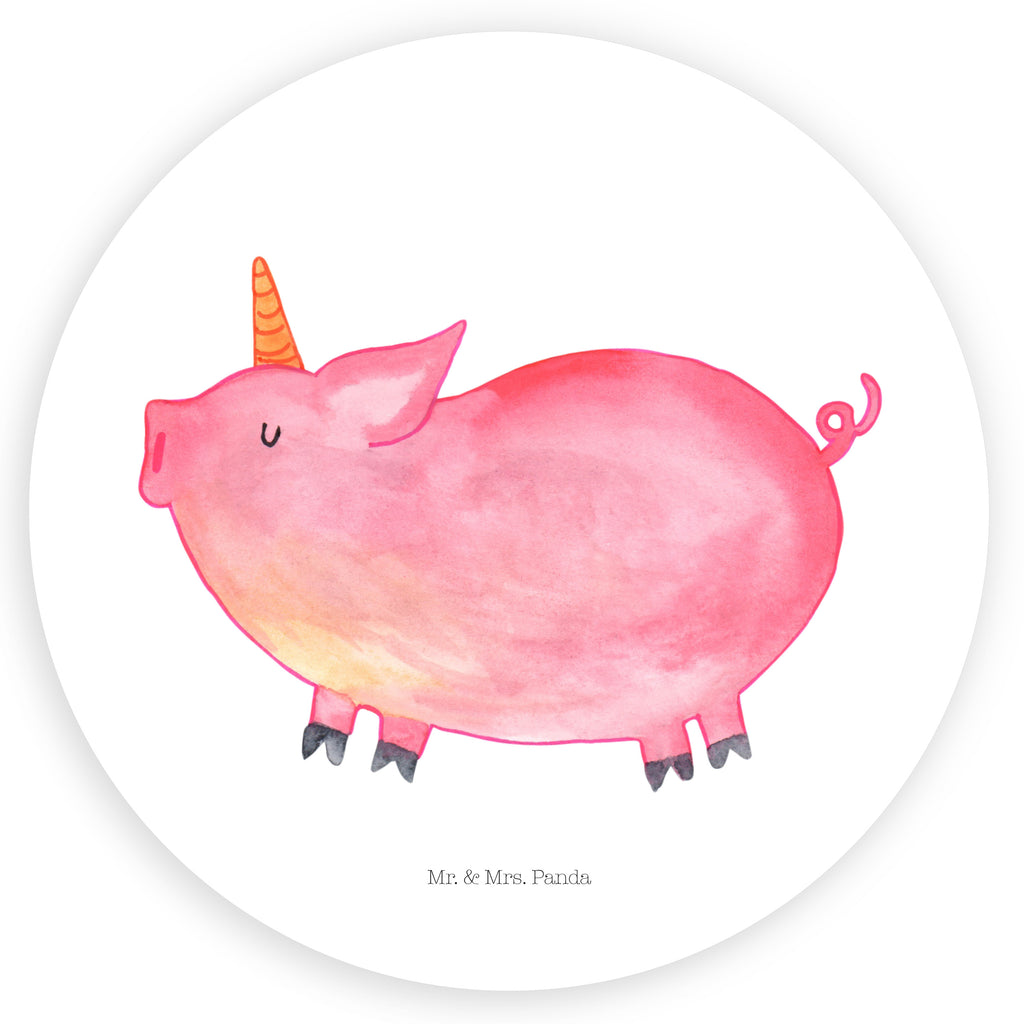40mm Rund Aufkleber Einhorn Schweinhorn Sticker, Aufkleber, Etikett, Einhorn, Einhörner, Einhorn Deko, Pegasus, Unicorn, Party, Spaß, Schwein, Schweinhorn, Bauer, witzig. lustig, Spruch, geschenk, Pig, Piggy, funny, english, englisch