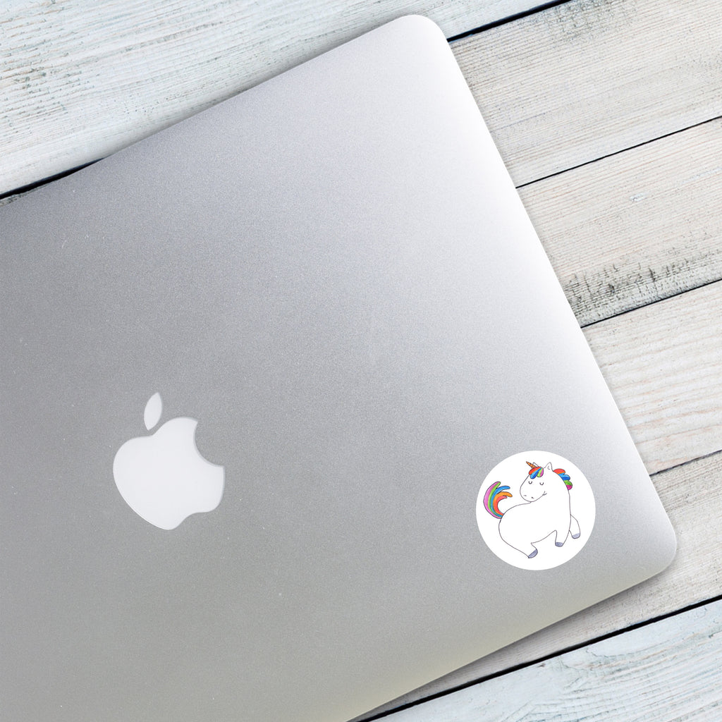 40mm Rund Aufkleber Einhorn stolzierend Sticker, Aufkleber, Etikett, Einhorn, Einhörner, Einhorn Deko, Pegasus, Unicorn, stolz, anders, bunt, Pferd, Reiter, Reiten, Freundin, Geschenk