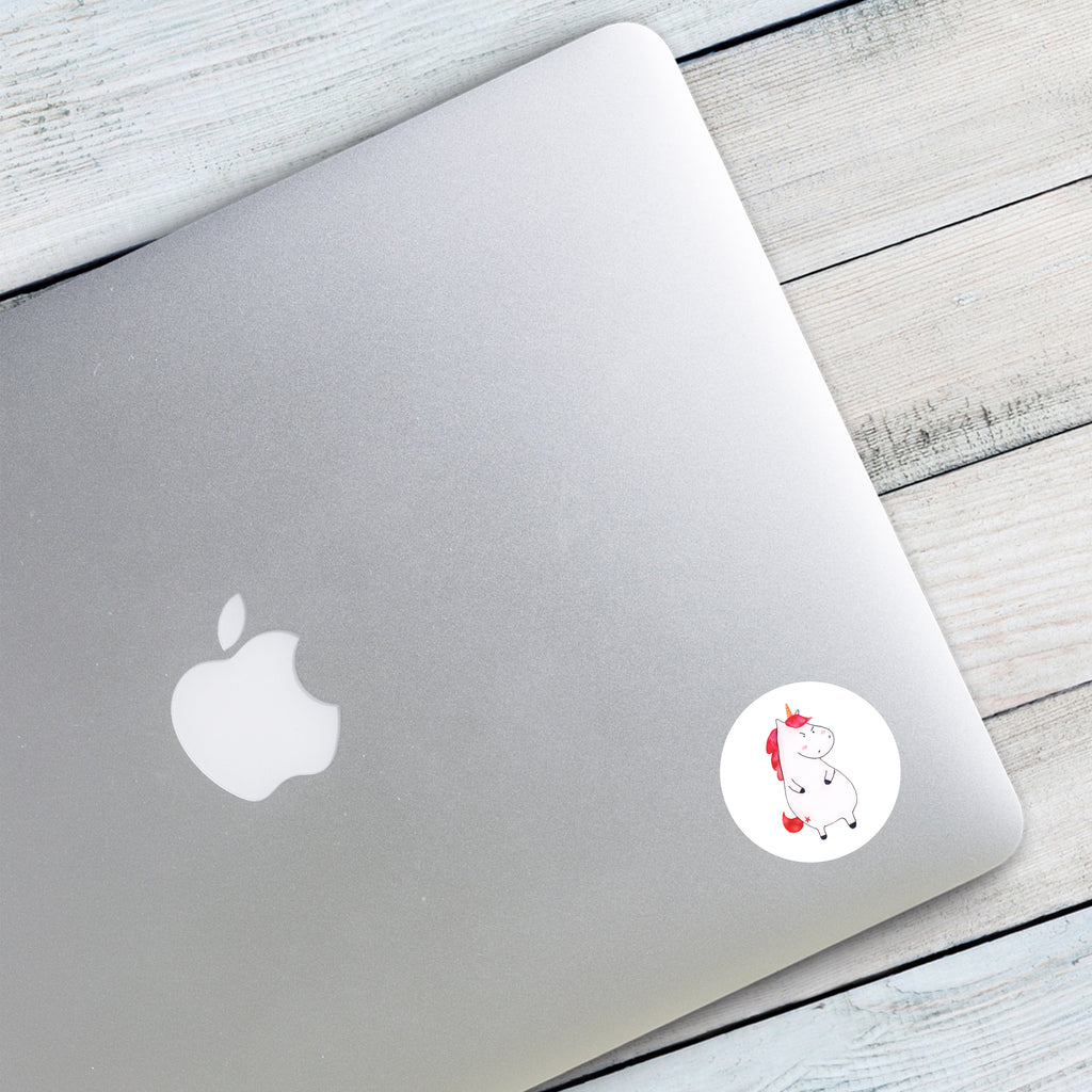 40mm Rund Aufkleber Einhorn wütend Sticker, Aufkleber, Etikett, Einhorn, Einhörner, Einhorn Deko, Pegasus, Unicorn, Realität, Ansage, lustlos, nein, Büro, Arbeit, wütend, dumme Fragen, lustig, Spaß, Geschenk