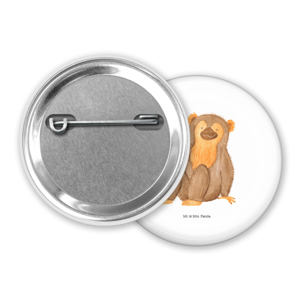 50mm Button Affe 50mm Button, Button, Pin, Anstecknadel, Afrika, Wildtiere, Affe, Äffchen, Affen, Selbstliebe, Respekt, Motivation, Selbstachtung, Liebe, Selbstbewusstsein, Selfcare