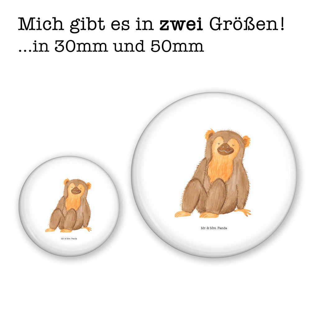 50mm Button Affe 50mm Button, Button, Pin, Anstecknadel, Afrika, Wildtiere, Affe, Äffchen, Affen, Selbstliebe, Respekt, Motivation, Selbstachtung, Liebe, Selbstbewusstsein, Selfcare