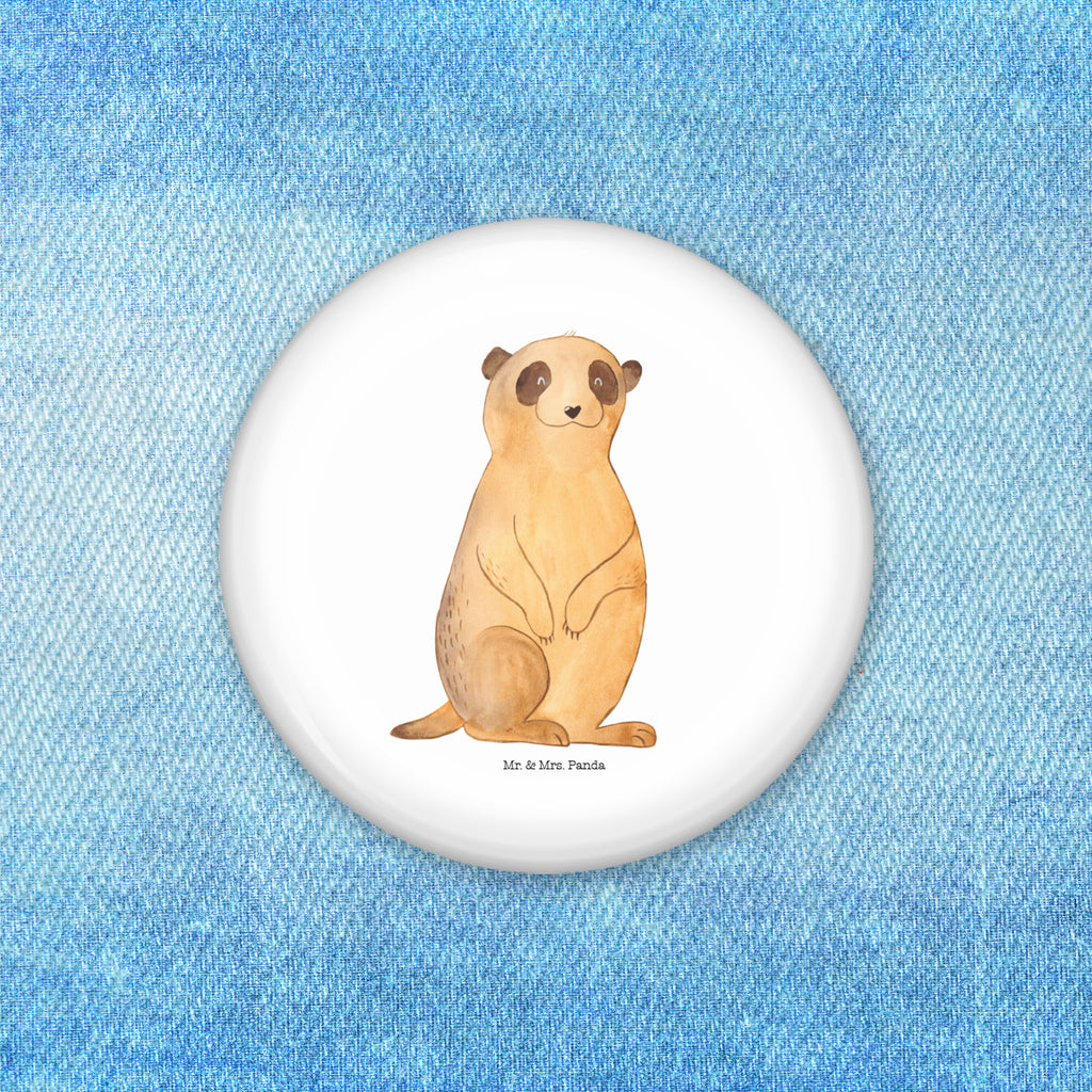 50mm Button Erdmännchen 50mm Button, Button, Pin, Anstecknadel, Afrika, Wildtiere, Erdmännchen, Reisen, Spruch, Weltreise, Afrikareise, Roadtrip, Traveling