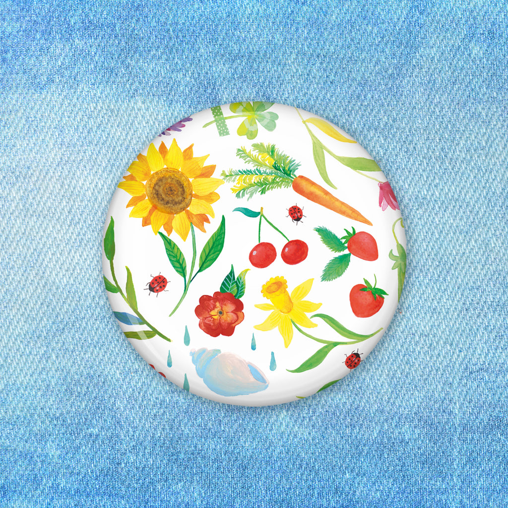 50mm Button Sommer 50mm Button, Button, Pin, Anstecknadel, Blumen Deko, Frühlings Deko, Sommer Deko, Dekoration, positive Botschaft, Naturliebhaber, Outdoor, Natur, Abenteuer, Sommer, Jahreszeit Motiv, Summer, Sonne Bild, Geschenk Gärtner, Deko Haus, Blumenmotiv, Juni, Juli, August