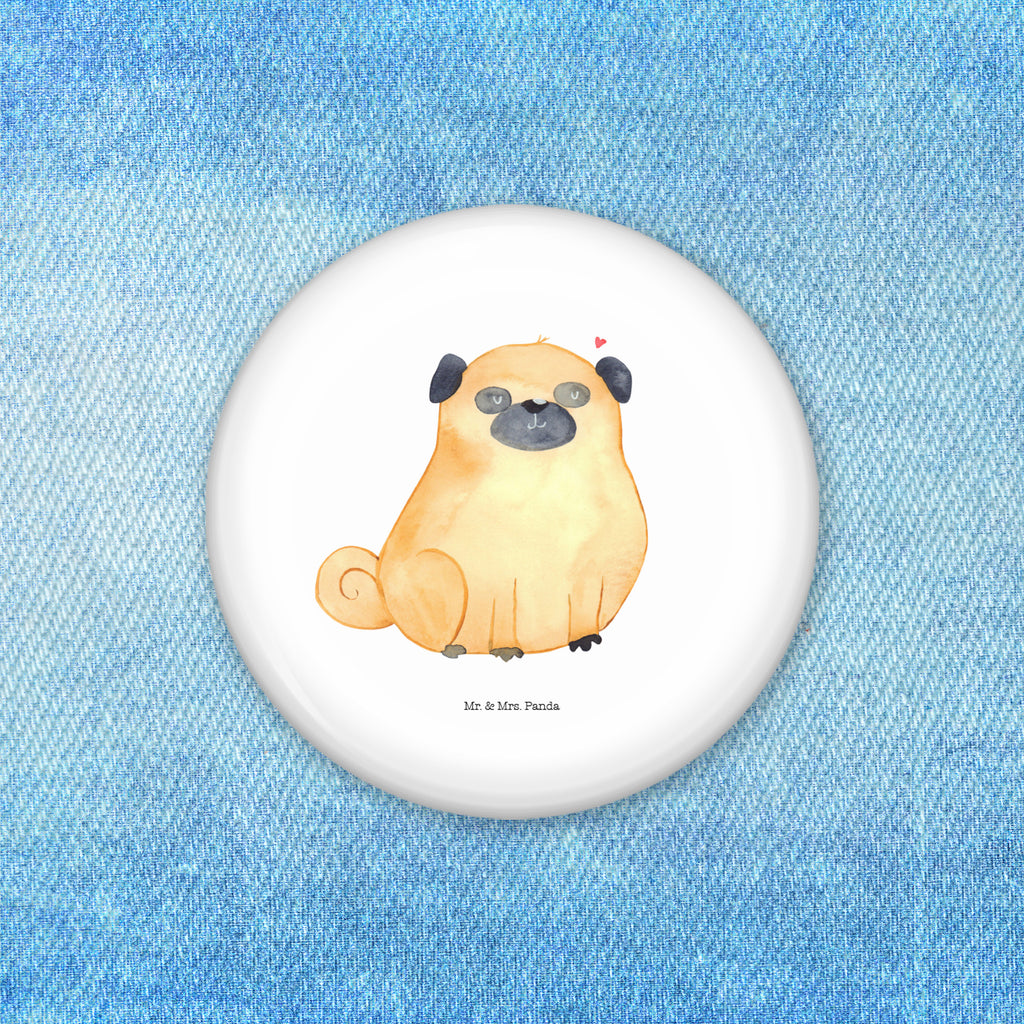 50mm Button Mops 50mm Button, Button, Pin, Anstecknadel, Hund, Hundemotiv, Haustier, Hunderasse, Tierliebhaber, Hundebesitzer, Sprüche, Mops, Liebe, Hundeliebe