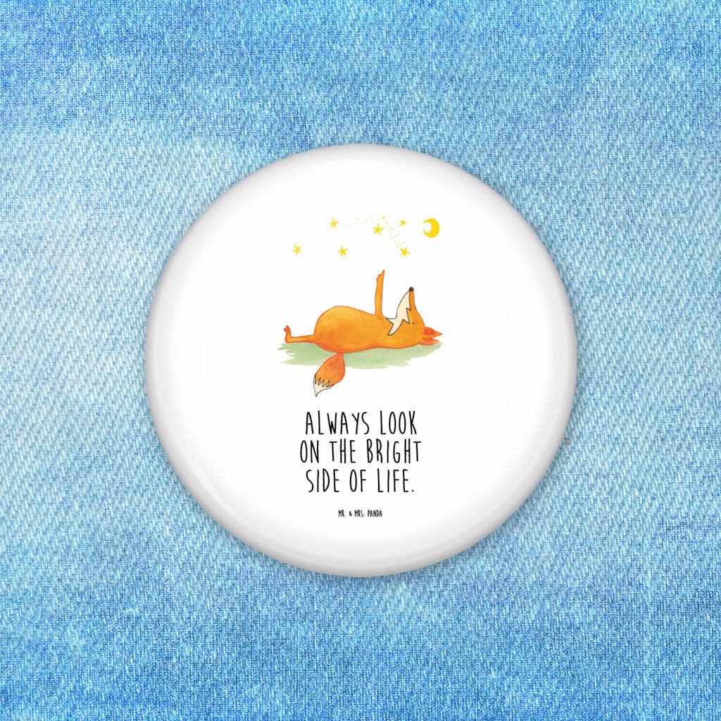 50mm Button Fuchs Sterne 50mm Button, Button, Pin, Anstecknadel, Fuchs, Füchse, tröstende Worte, Spruch positiv, Spruch schön, Romantik, Always Look on the Bright Side of Life