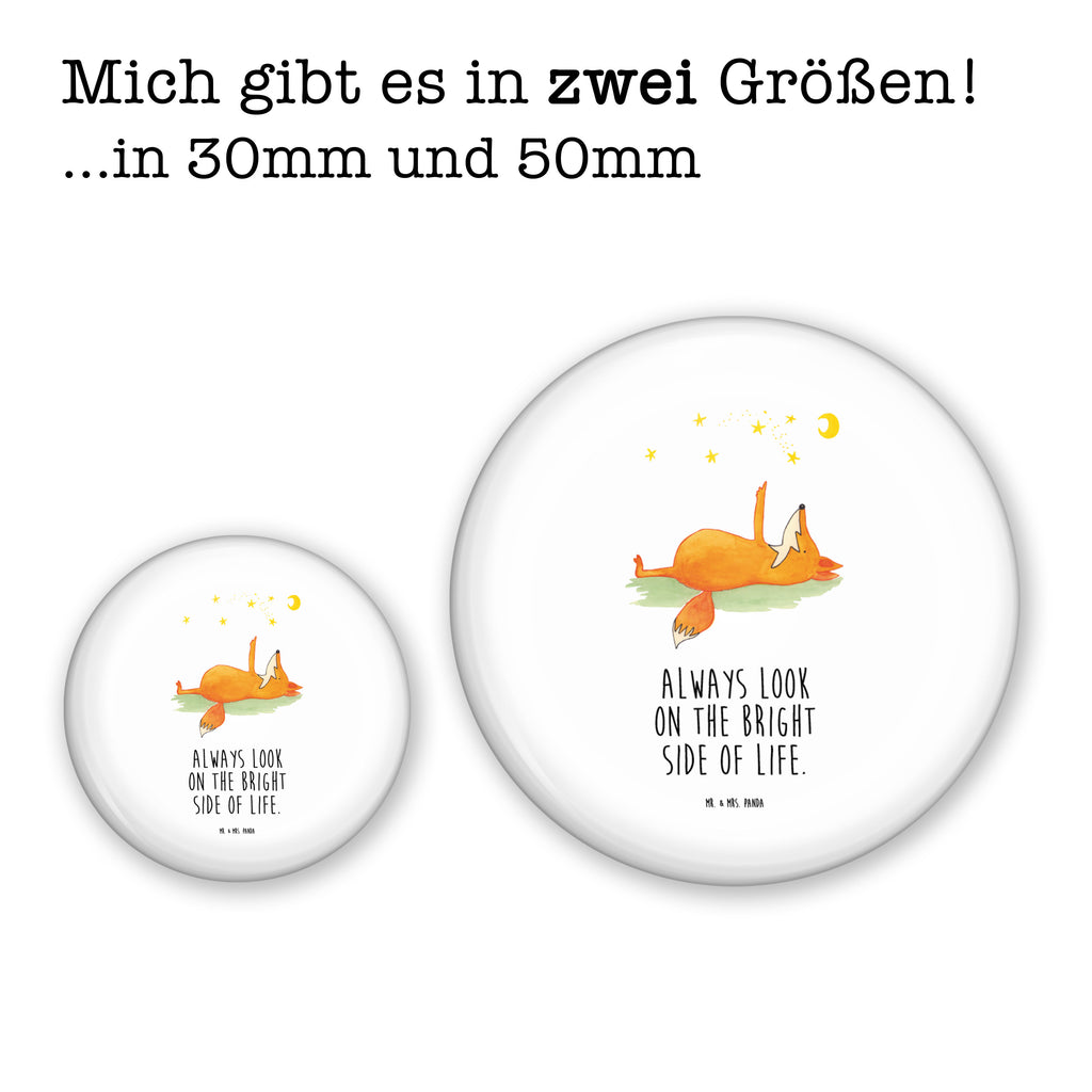 50mm Button Fuchs Sterne 50mm Button, Button, Pin, Anstecknadel, Fuchs, Füchse, tröstende Worte, Spruch positiv, Spruch schön, Romantik, Always Look on the Bright Side of Life