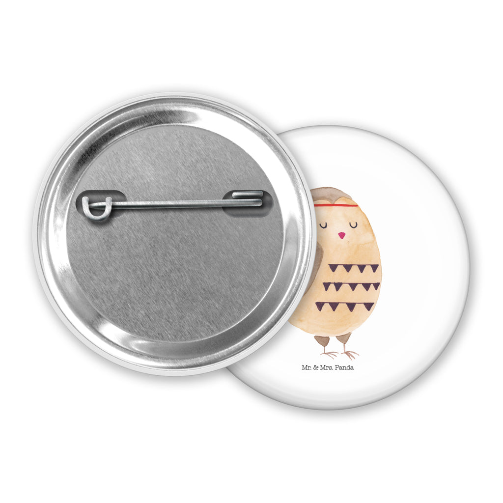 50mm Button Eule Federschmuck 50mm Button, Button, Pin, Anstecknadel, Eule, Eule Deko, Owl, Das Leben ist ein Abenteuer, Reisespruch, Federschmuck, Dekoration